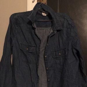 Denim button up